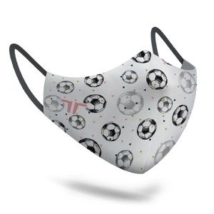 "GOAL" GOL Soccer Face Mask for Kids  - made of recycled PET - triple layers